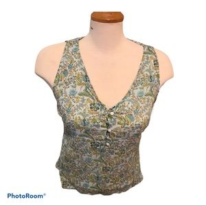 Old Navy Sleeveless Floral Blouse